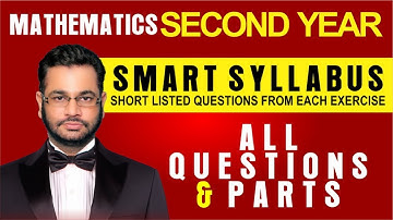 Smart Syllabus | Second Year Mathematics | Short Listed Questions | Muhammad Atif Firdous