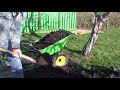 SUPER!Самоходная садовая тачка в работе! Возим сапропель!Test my self-propelled garden car!