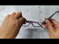 老花眼鏡 紫色格紋方框眼鏡 NYK19 product youtube thumbnail