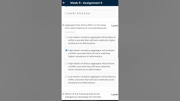 concrete technology assignment week 9 solution #nptel #swayam #concrete #technology #civil #engineer