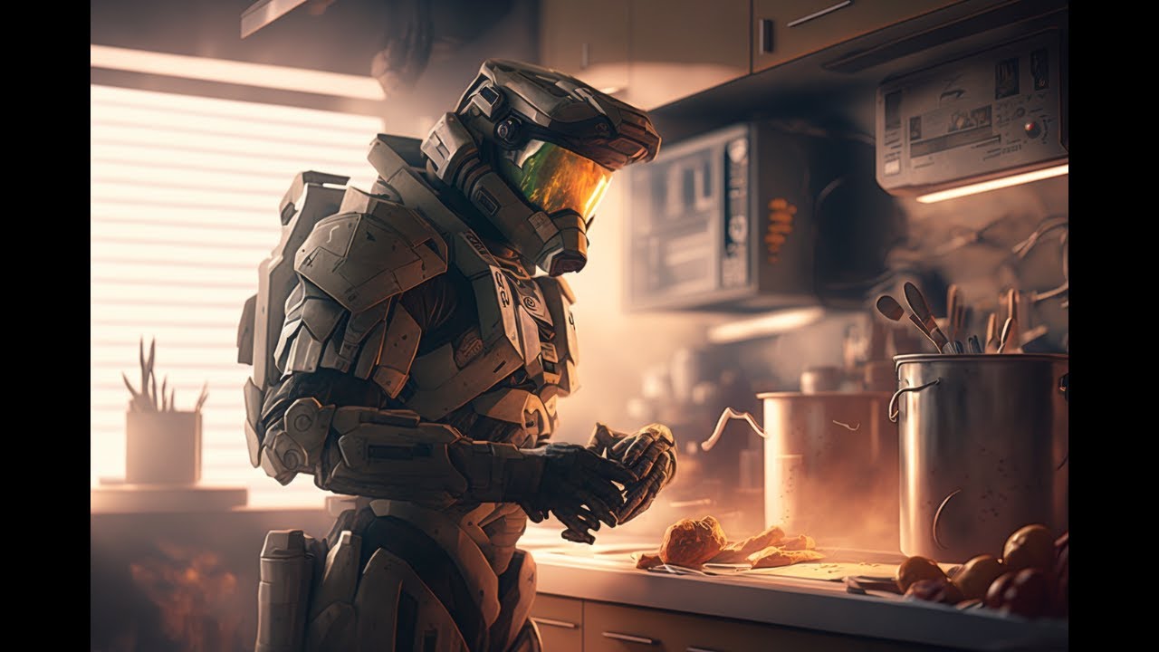 Master Chief explains how to make a chocolate cake