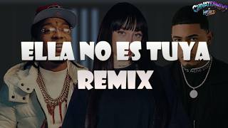 Rochy RD ❌ Myke Towers ❌ Nicki Nicole - Ella No Es Tuya (Remix) (Lyrics)