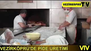 Vezirköprü'de pide üretimi. Vezirköptü'nün eşsiz lezzeti Pide çeşitleri