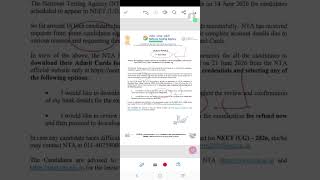 🚨 NEET 2026 Admit Card BIG Update! Direct Download Link Active! 📄