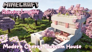 Minecraft Longplay | Modern Cherry Blossom House (no commentary) 1.20