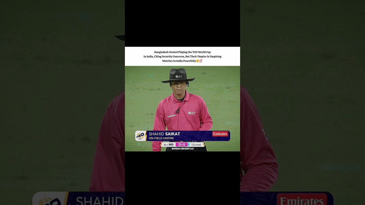 Bangladesh Denied Playing the T20 World Cup in India But Empireing 😲⁉️