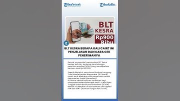 BLT Kesra Berapa Kali Cair? Ini Penjelasan dan Cara Cek Penerimanya