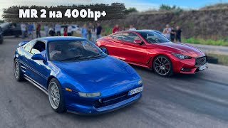 Toyota MR2 with TURBO engine from Camry 3.5 vs FAST SPORT CARS