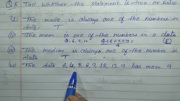 Class 7 - Exercise 3.2 - Q 5 | Tell whether the statement us true or false