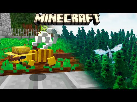 Видео: Крысо-Пчёл Ледяной Дракон и Шахтёр - Mineshafts & Monsters Minecraft #13