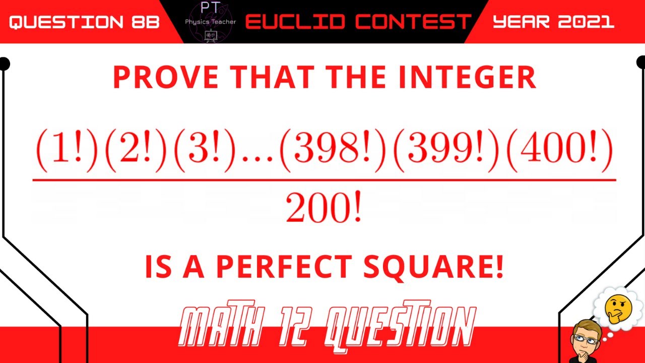 Grade 12 Math - Euclid Contest Question 8B - 2021