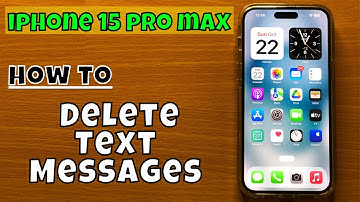 How to Delete Text Messages iPhone 15 Pro Max