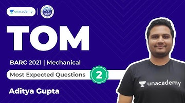 TOM 2 | BARC 2021 | Most Expected Questions | Mechanical | Aditya Gupta | Accord
