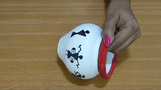 how to decorate pot | Warli Painting on Pot | terracotta pot painting | how to draw warli art on pot