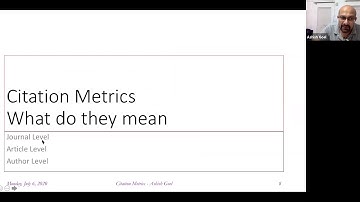 Citations and metrics of a scientific paper