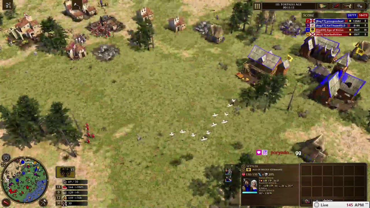 Bo3 academy thing then sum random games | AoE III: DE