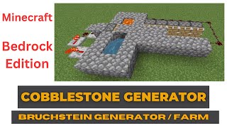 Minecraft Tutorial Cobblestone Generator / automatischer Bruchsteingenerator bauen in Minecraft Farm