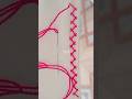 Basic stitch border embroidery design #shorts #handembroidery