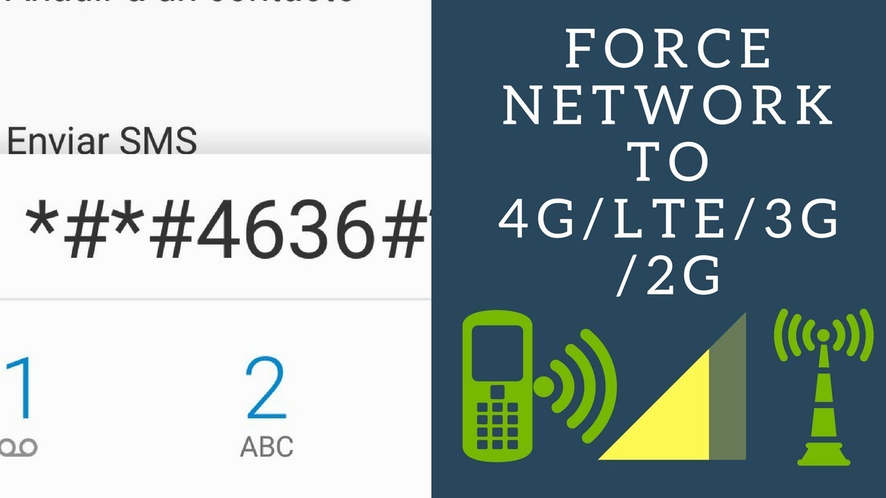 How To Force The Mobile Phone Network Mode To 2g 3g 4g Lte On Android Youtube