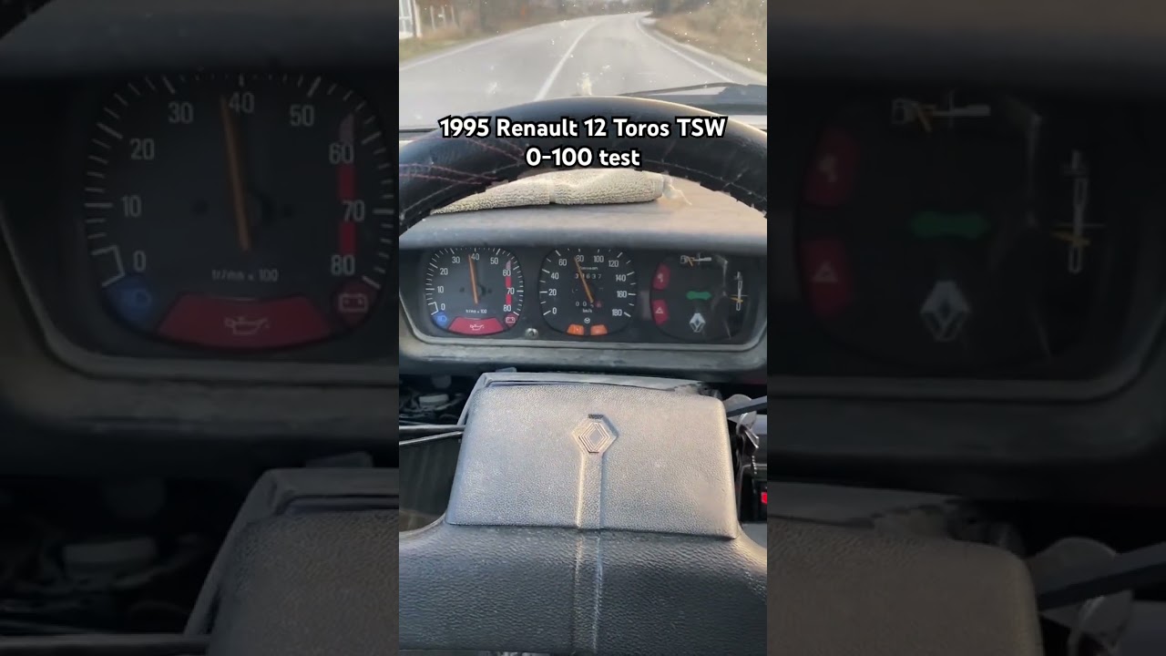 1995 Renault 12 Toros TSW 0-100 test