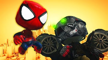 LittleBigPlanet 3 - Spiderman VS Vulture - Spider-Man: Homecoming Survival PS4 PRO Gameplay