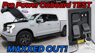 2023 F150 Lightning Pro Power Onboard TEST! How Much Range Will It Lose?