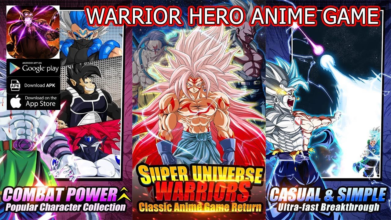 Warrior: Hero Anime Gameplay - Dragon Ball RPG Game Android Download -  YouTube