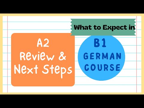 A2 German Course Lesson 40 | B1 Start Update | Review and Next Step