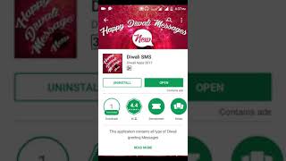 Diwali SMS App unlimited free Paytm cash earn Hindi video screenshot 1