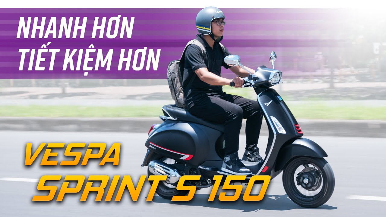 sprintf  New 2022  BẤT NGỜ với Vespa Sprint S 150: NHANH hơn nhưng TIẾT KIỆM hơn!