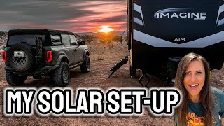 Solar SetUp on Grand Design Imagine AIM 15bh | No Shore HookUp? No Problem!