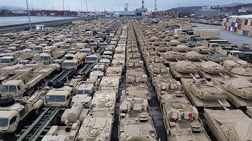 NATO equipment at the Port of Gdynia, Poland