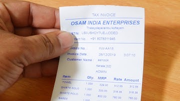 Beautiful bill format Raintech POS billing software