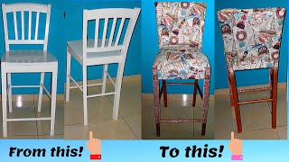 How to Makeover a Wooden High Chair Fast and Easy.