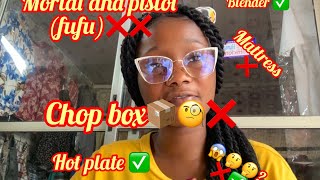 THINGS YOU SHOULD PACK AND WHAT NOT PACK FOR UNIVERSITY??CHOPBOX ❌❌?trending university vibes
