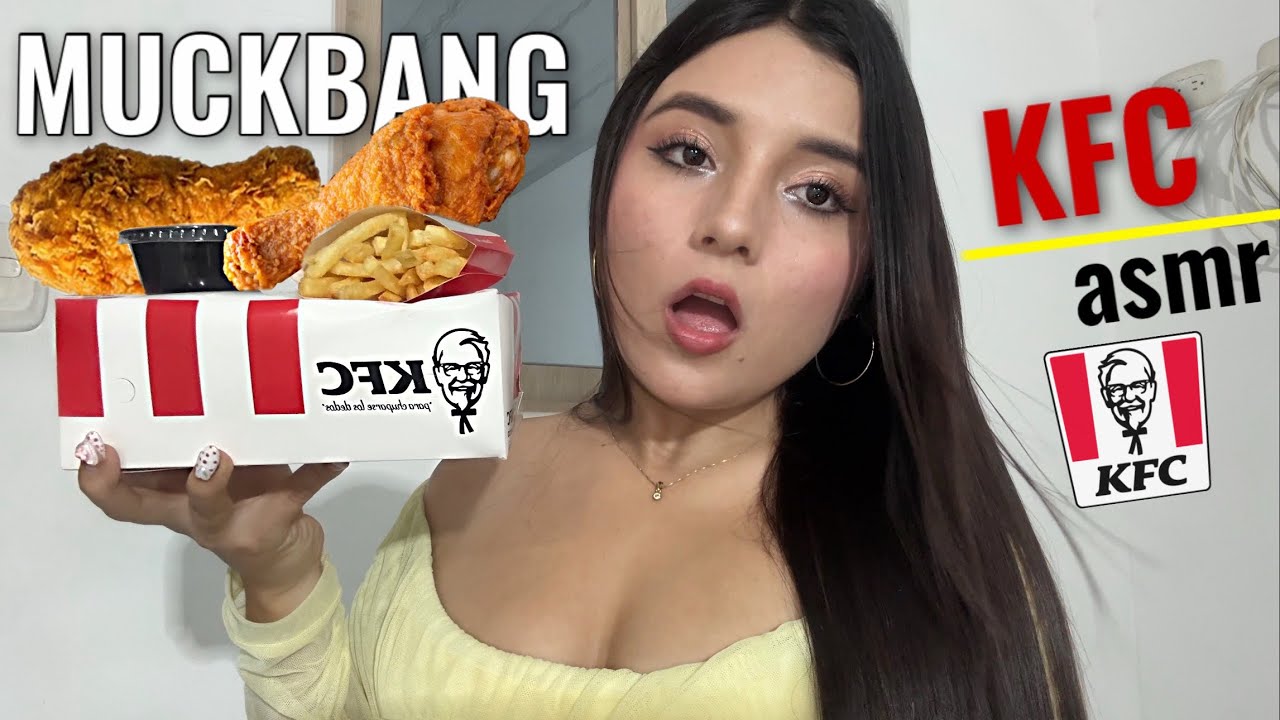 ⋆౨ৎ COMIENDO KFC POR PRIMERA VEZ💕asmr LENTO Y SUAVE ⋆౨ৎ˚ (MUCKBANG)