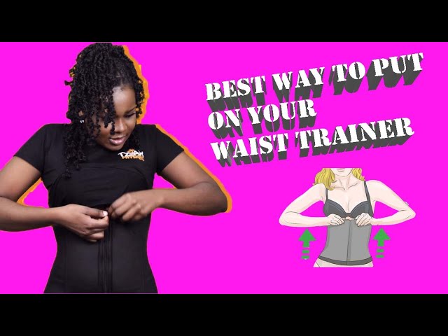 How to put on your waist trainer ⏳ #howto #tutorial #faja