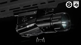 SUREFIRE Tactical Flashlight - Game Ready 3D Asset