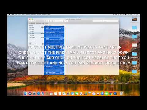HOW TO SELECT MULTIPLE MESSAGES IN MAC MAIL