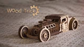 ウッドトリック／Wood Trick ホットロッド 紹介動画 木製3Dパズル