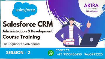 Salesforce CRM Administration & Development Training - SESSION 2 | Learn Salesforce | AkiraIT.com
