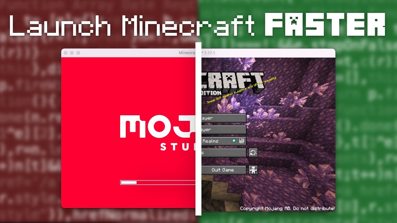 How to launch minecraft faster lazy dfu mod java edition youtube