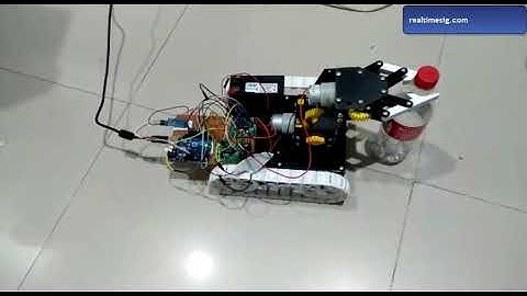 Pick and Place robot using image processing and motor controller on Arduino and Raspberry Pi
