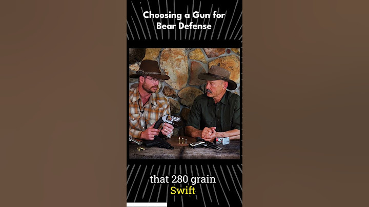 Best Handgun for Bear Defense