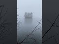 Misty island on the lake #Shorts