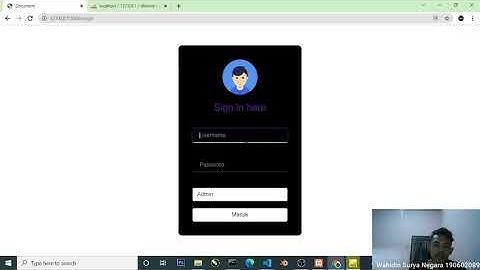 Pengoperasian Aplikasi Puskesmas Berbasis Web