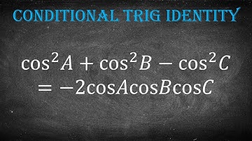 30 | Trigonometry | Conditional Trigonometric Identity - Solved Problem 30