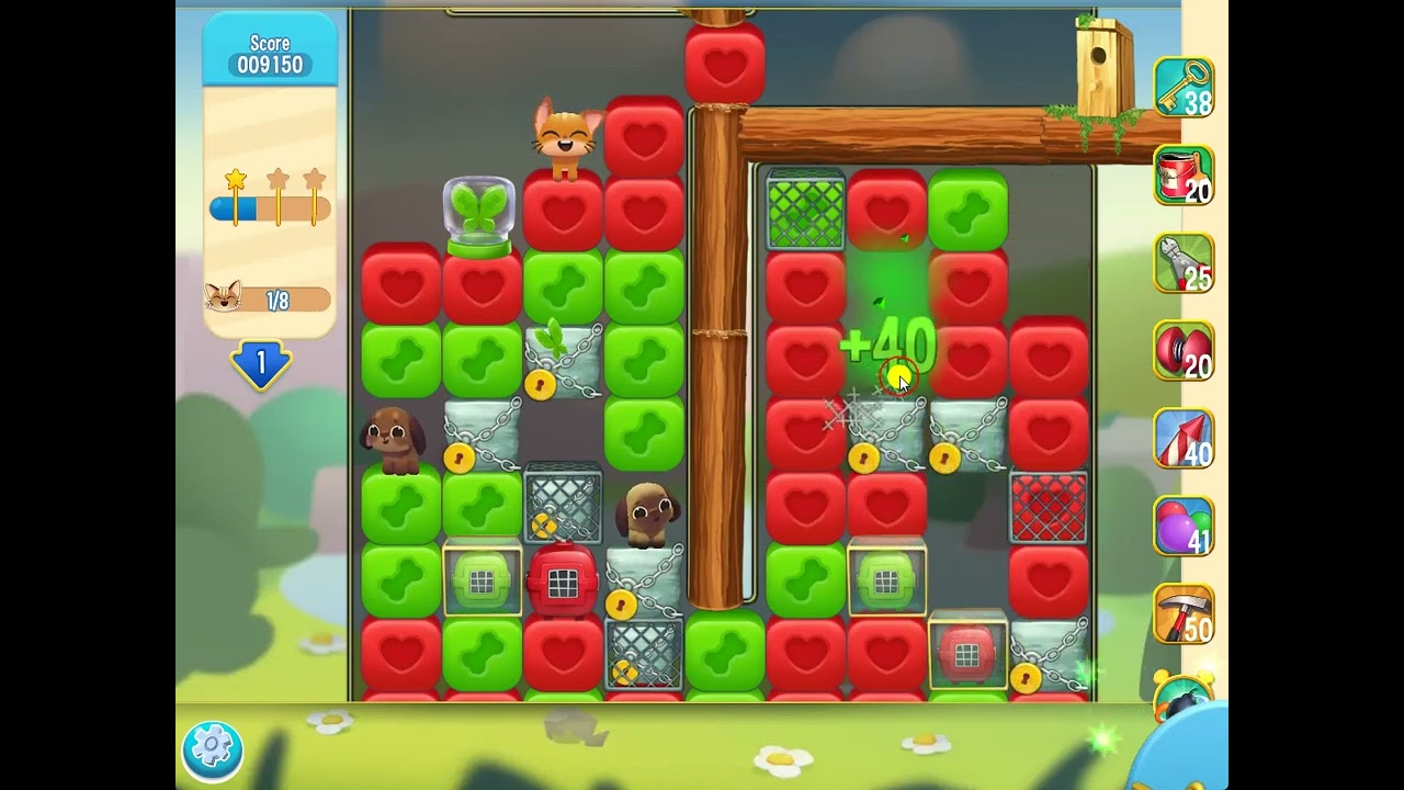 Pet Rescue Saga level 5355 no boosters | PuzzledCubes.site