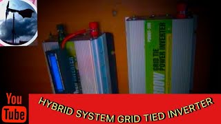 wind turbine, solar panel, hybrid system, grid tie inverter 300/600watts