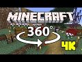 Minecraft [VR] 360° 4K 60 Fps - Tacklezaza's Survival World